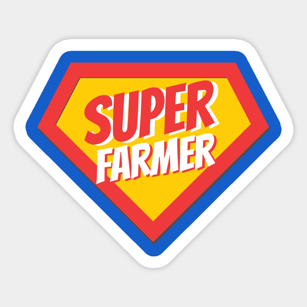 Farmer Gifts | Super Farmer Sticker by BetterManufaktur